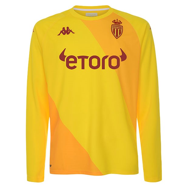 Tailandia Camiseta AS Monaco Portero 2021-2022 Amarillo